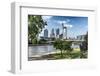 Frankfurt Am Main, Hesse, Germany, Financial District with Bank Promenade in Summer-Bernd Wittelsbach-Framed Photographic Print