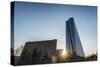 Frankfurt Am Main, Hesse, Germany, New Building of the European Central Bank with Sunrise-Bernd Wittelsbach-Stretched Canvas
