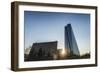 Frankfurt Am Main, Hesse, Germany, New Building of the European Central Bank with Sunrise-Bernd Wittelsbach-Framed Photographic Print