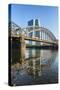 Frankfurt Am Main, Hesse, Germany, New Building of the European Central Bank with Sunrise-Bernd Wittelsbach-Stretched Canvas