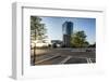 Frankfurt Am Main, Hesse, Germany, New Building of the European Central Bank with Sunrise-Bernd Wittelsbach-Framed Photographic Print