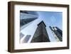 Frankfurt Am Main, Hesse, Germany, Skyscrapers in the Financial District of Frankfurt-Bernd Wittelsbach-Framed Photographic Print