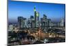 Frankfurt Am Main, Hesse, Skyline of Frankfurt with the City Centre and the Financial District-Bernd Wittelsbach-Mounted Photographic Print
