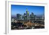 Frankfurt Am Main, Hesse, Skyline of Frankfurt with the City Centre and the Financial District-Bernd Wittelsbach-Framed Photographic Print