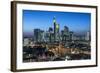 Frankfurt Am Main, Hesse, Skyline of Frankfurt with the City Centre and the Financial District-Bernd Wittelsbach-Framed Photographic Print