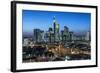 Frankfurt Am Main, Hesse, Skyline of Frankfurt with the City Centre and the Financial District-Bernd Wittelsbach-Framed Photographic Print