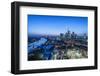 Frankfurt Am Main, Hesse, Skyline of Frankfurt with the City Centre and the Financial District-Bernd Wittelsbach-Framed Photographic Print