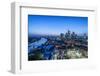 Frankfurt Am Main, Hesse, Skyline of Frankfurt with the City Centre and the Financial District-Bernd Wittelsbach-Framed Photographic Print