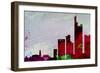 Frankfurt City Skyline-NaxArt-Framed Art Print