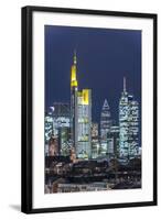 Frankfurt Financial District at Dusk-Bernd Wittelsbach-Framed Photographic Print