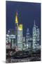 Frankfurt Financial District at Dusk-Bernd Wittelsbach-Mounted Photographic Print