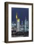 Frankfurt Financial District at Dusk-Bernd Wittelsbach-Framed Photographic Print