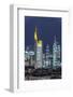 Frankfurt Financial District at Dusk-Bernd Wittelsbach-Framed Photographic Print