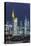 Frankfurt Financial District at Dusk-Bernd Wittelsbach-Stretched Canvas