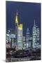 Frankfurt Financial District at Dusk-Bernd Wittelsbach-Mounted Photographic Print