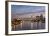 Frankfurt, Hesse, Germany, Frankfurt City Centre at Dusk-Bernd Wittelsbach-Framed Photographic Print