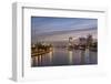 Frankfurt, Hesse, Germany, Frankfurt City Centre at Dusk-Bernd Wittelsbach-Framed Photographic Print