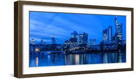 Frankfurt, Hesse, Germany, Frankfurt City Centre at Dusk-Bernd Wittelsbach-Framed Photographic Print