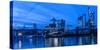 Frankfurt, Hesse, Germany, Frankfurt City Centre at Dusk-Bernd Wittelsbach-Stretched Canvas