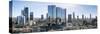 Frankfurt, Hesse, Germany, Frankfurt Skyline with City Centre and the Financial District-Bernd Wittelsbach-Stretched Canvas