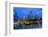 Frankfurt, Hesse, Germany, View at the Financial District with Taunusanlage-Bernd Wittelsbach-Framed Photographic Print