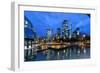 Frankfurt, Hesse, Germany, View at the Financial District with Taunusanlage-Bernd Wittelsbach-Framed Photographic Print