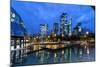 Frankfurt, Hesse, Germany, View at the Financial District with Taunusanlage-Bernd Wittelsbach-Mounted Photographic Print