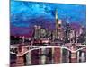 Frankfurt Main Germany - Mainhattan Skyline-Markus Bleichner-Mounted Art Print