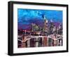 Frankfurt Main Germany - Mainhattan Skyline-Markus Bleichner-Framed Art Print