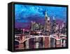 Frankfurt Main Germany - Mainhattan Skyline-Markus Bleichner-Framed Stretched Canvas