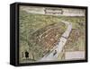 Frankfurt Old Map, From Civitates Orbis Terrarum-marzolino-Framed Stretched Canvas