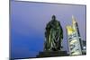 Frankfurt on the Main, Hesse, Germany, Goethe's Monument with Commerzbank Building-Bernd Wittelsbach-Mounted Photographic Print