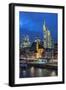 Frankfurt on the Main, Hesse, Germany, View at the Financial District and the City Centre-Bernd Wittelsbach-Framed Photographic Print