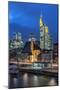 Frankfurt on the Main, Hesse, Germany, View at the Financial District and the City Centre-Bernd Wittelsbach-Mounted Photographic Print