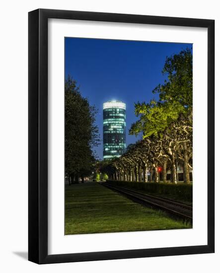 Frankfurt on the Main, Hesse, Germany, View at the Westhafen Tower-Bernd Wittelsbach-Framed Photographic Print