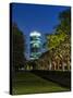 Frankfurt on the Main, Hesse, Germany, View at the Westhafen Tower-Bernd Wittelsbach-Stretched Canvas