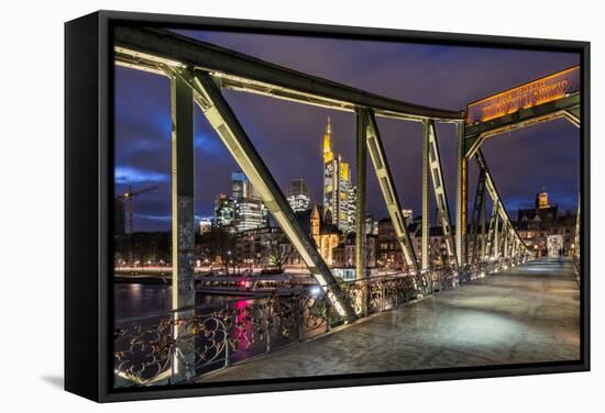 Frankfurt on the Main, Hesse-Bernd Wittelsbach-Framed Stretched Canvas