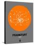 Frankfurt Orange Subway Map-NaxArt-Stretched Canvas