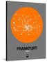 Frankfurt Orange Subway Map-NaxArt-Stretched Canvas