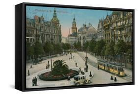 Frankfurt, Rossmarkt. Postcard Sent in 1913-German photographer-Framed Stretched Canvas