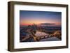 Frankfurt Skyline at Sunset-Robin Oelschlegel-Framed Photographic Print