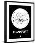 Frankfurt White Subway Map-NaxArt-Framed Art Print