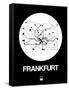 Frankfurt White Subway Map-NaxArt-Framed Stretched Canvas