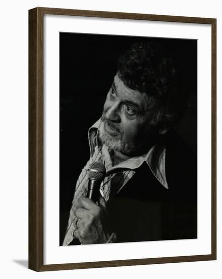 Frankie Laine on Stage at the Forum Theatre, Hatfield, Hertfordshire, 10 May 1982-Denis Williams-Framed Photographic Print