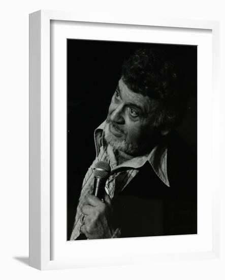 Frankie Laine on Stage at the Forum Theatre, Hatfield, Hertfordshire, 10 May 1982-Denis Williams-Framed Photographic Print