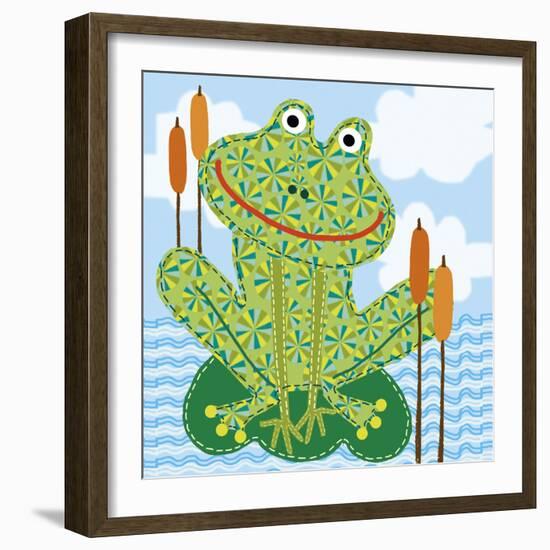 Frankie The Frog-Jessie Eckel-Framed Giclee Print