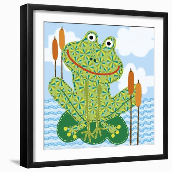 Frankie The Frog-Jessie Eckel-Framed Giclee Print