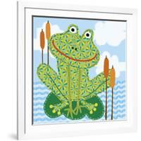 Frankie The Frog-Jessie Eckel-Framed Giclee Print