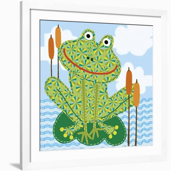 Frankie The Frog-Jessie Eckel-Framed Giclee Print