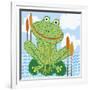 Frankie The Frog-Jessie Eckel-Framed Giclee Print